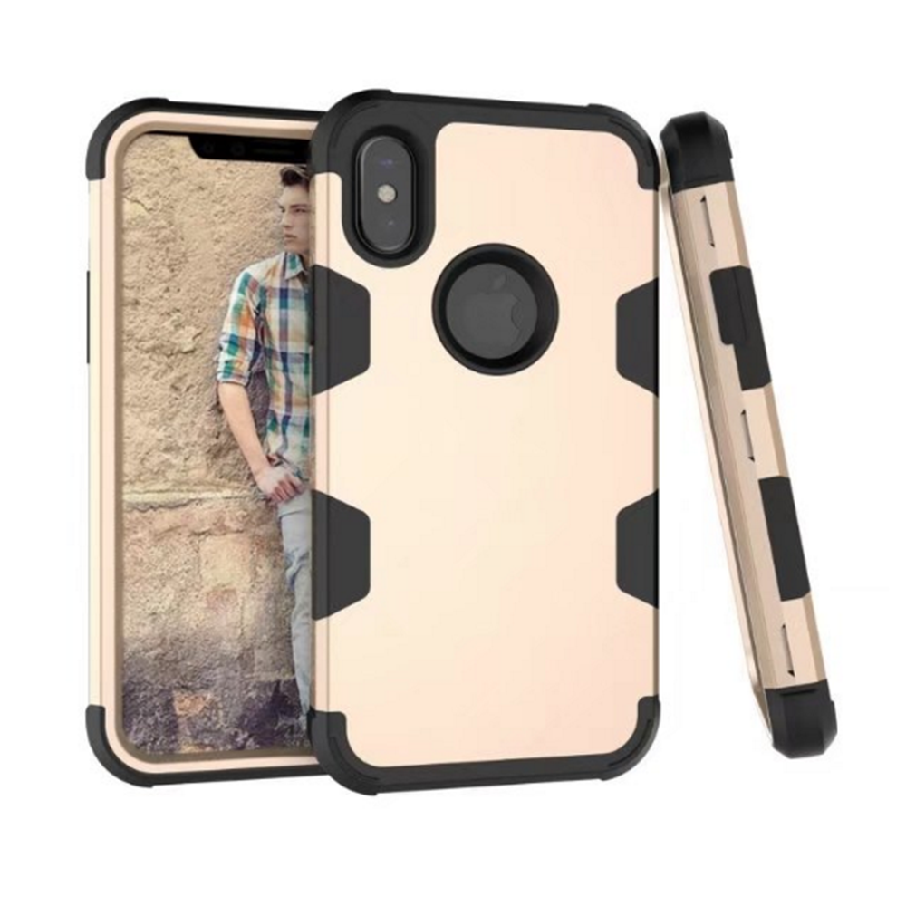 Elegant och Skyddande Hybridskal av LEMAN till iPhone X/XS