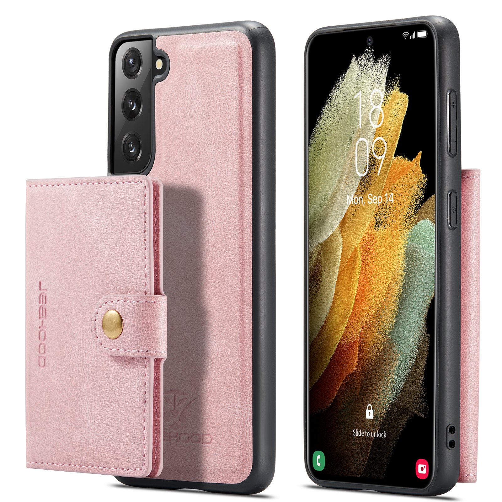 Galaxy S22 Plus - Elegant Skal med Korthållare