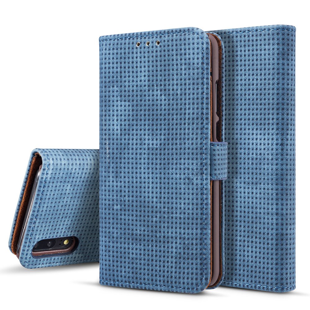 Plånboksfodral i Retrodesign från LEMAN till Huawei P20