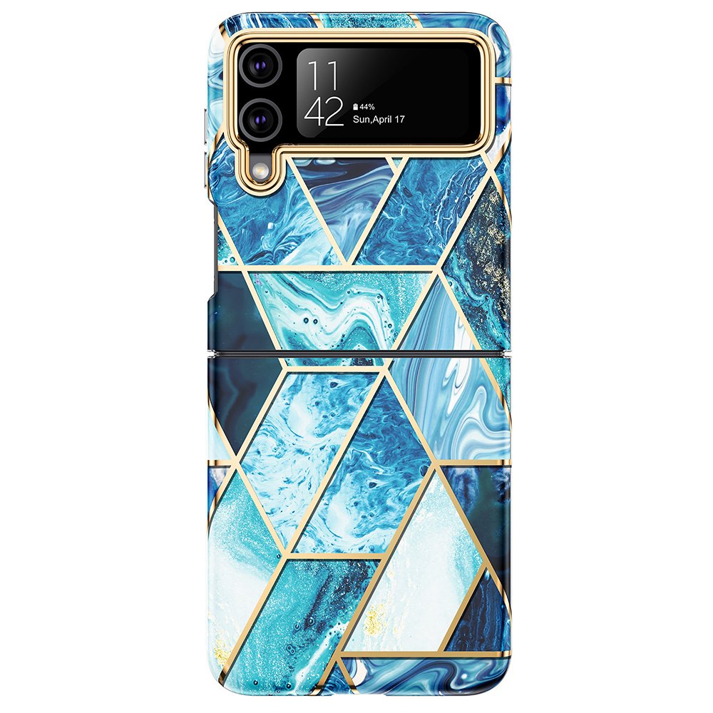 Galaxy Z Flip 4 - Skyddsskal i Marmordesign