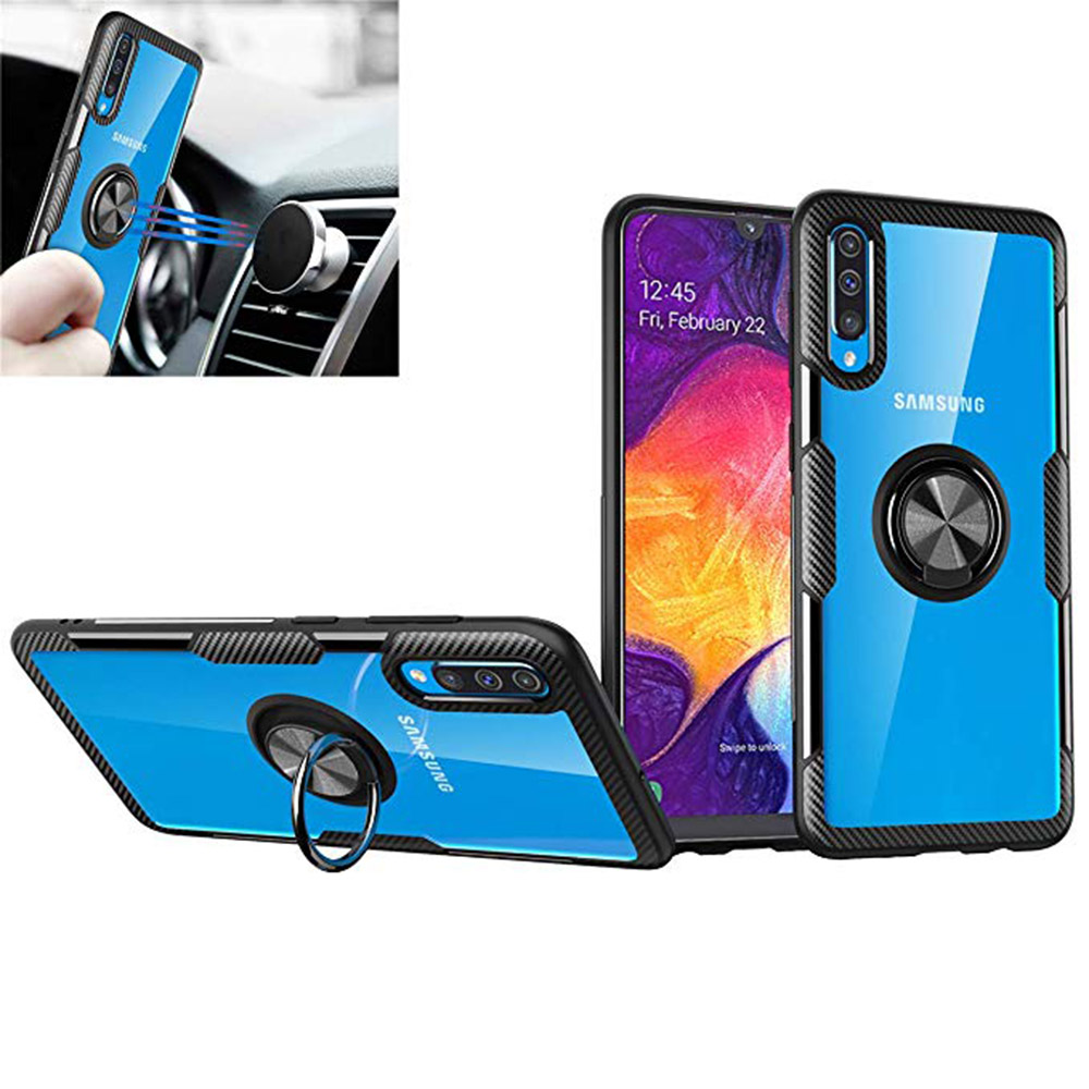 Galaxy A50 - Skyddande Skal med Ringhållare