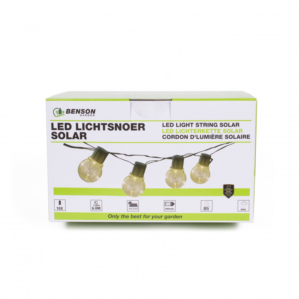 Solcellsdrivna LED-ljusslingor
