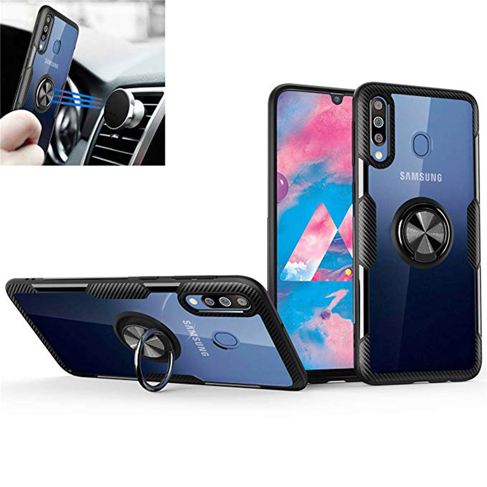Galaxy A40 - Robust Skal med Ringhållare Leman