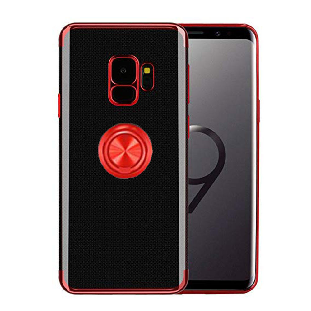 Galaxy S9 - Stötdämpande Silikonskal Ringhållare FLOVEME