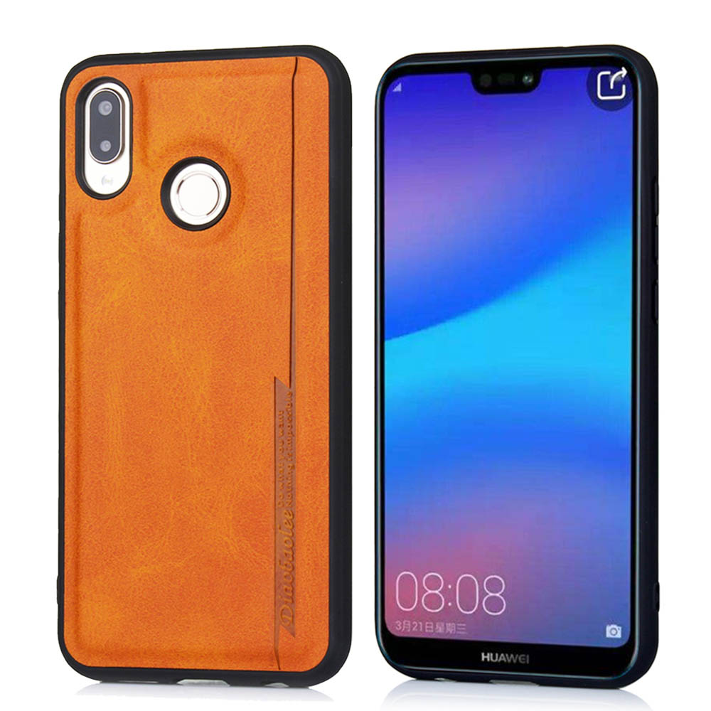 P20 Lite - Stilrent Skal i Pu-Läder (DIAOBAOLEE)
