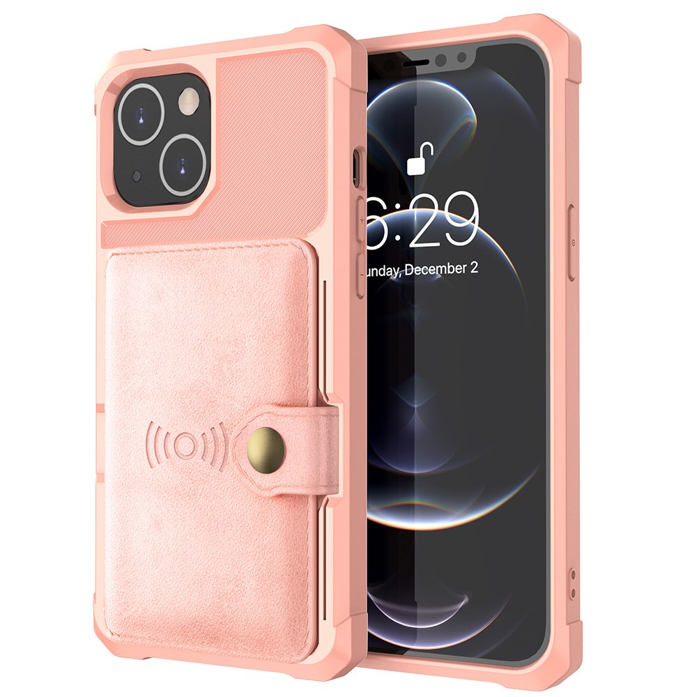 iPhone 14 Plus - Elegant Skal med Korthållare (Floveme)