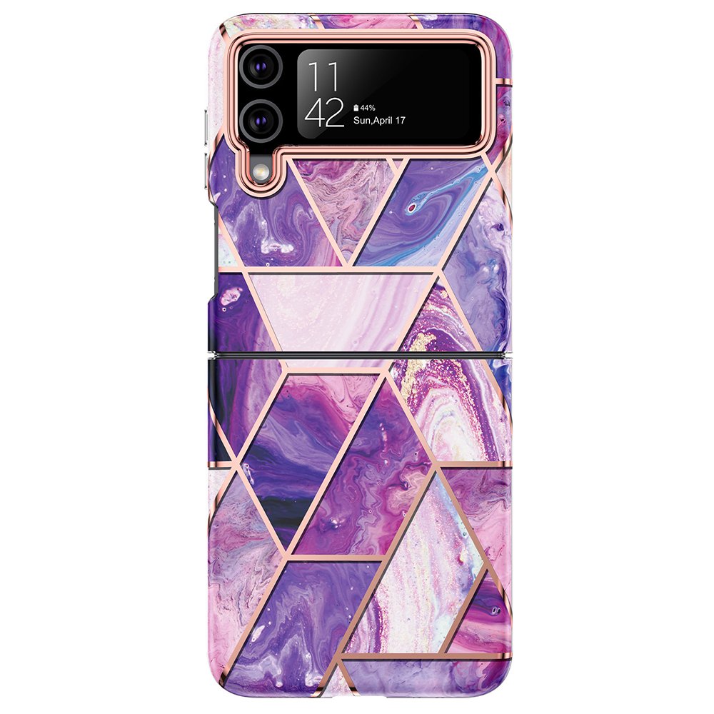 Galaxy Z Flip 4 - Elegant Skyddsskal (Marmordesign)