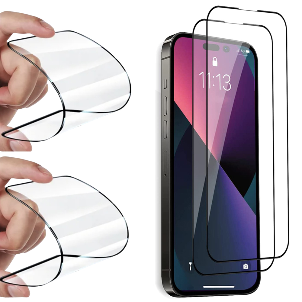 2-Pack Keramiskt Skärmskydd HD 0,3mm för iPhone 15