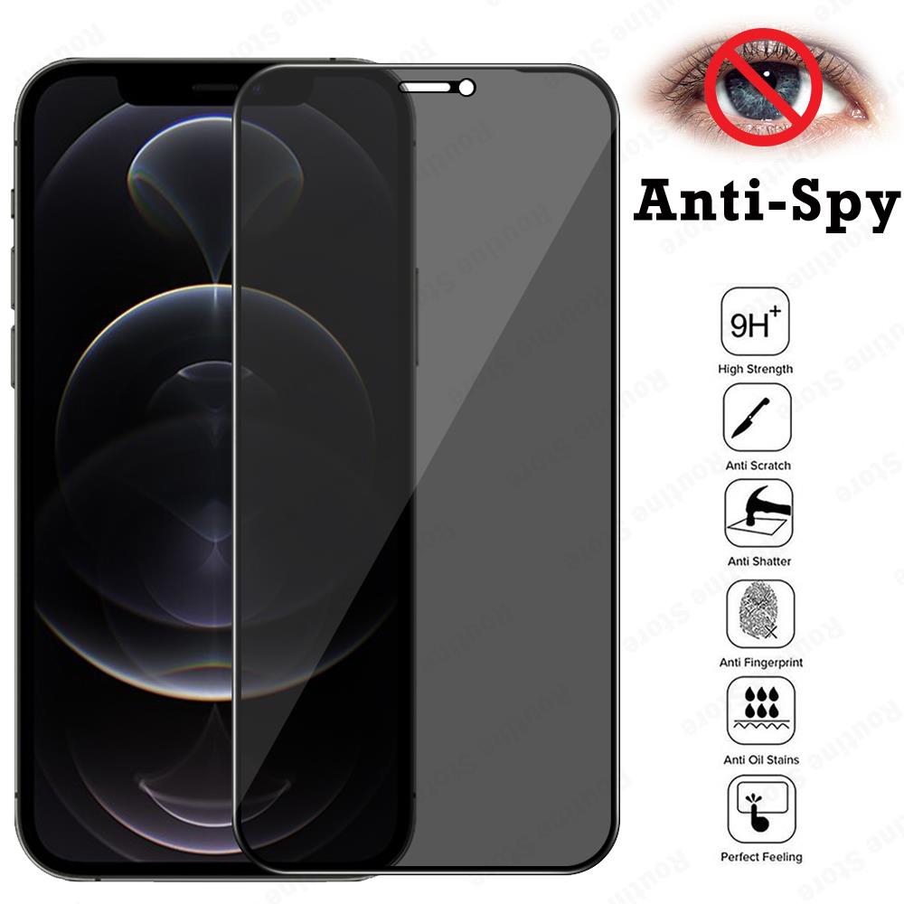 3-PACK iPhone 11 Skärmskydd Anti-Spy HD 0,3mm