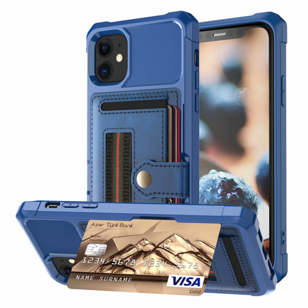 iPhone 11 - Praktiskt Stilrent Skal med Kortfack