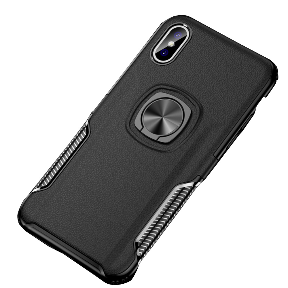 iPhone XR - Skal med Ringhållare (LEMAN)