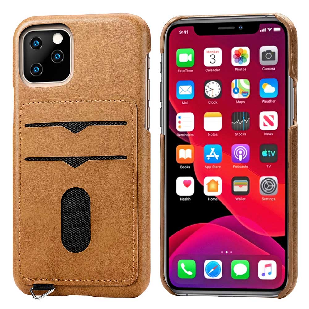 iPhone 11 Pro - Genomt�nkt Leman Skal med Korth�llare