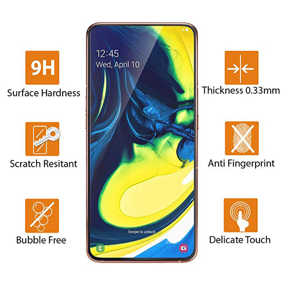 2-PACK Samsung Galaxy A80 Sk�rmskydd 2.5D HD 0,3mm