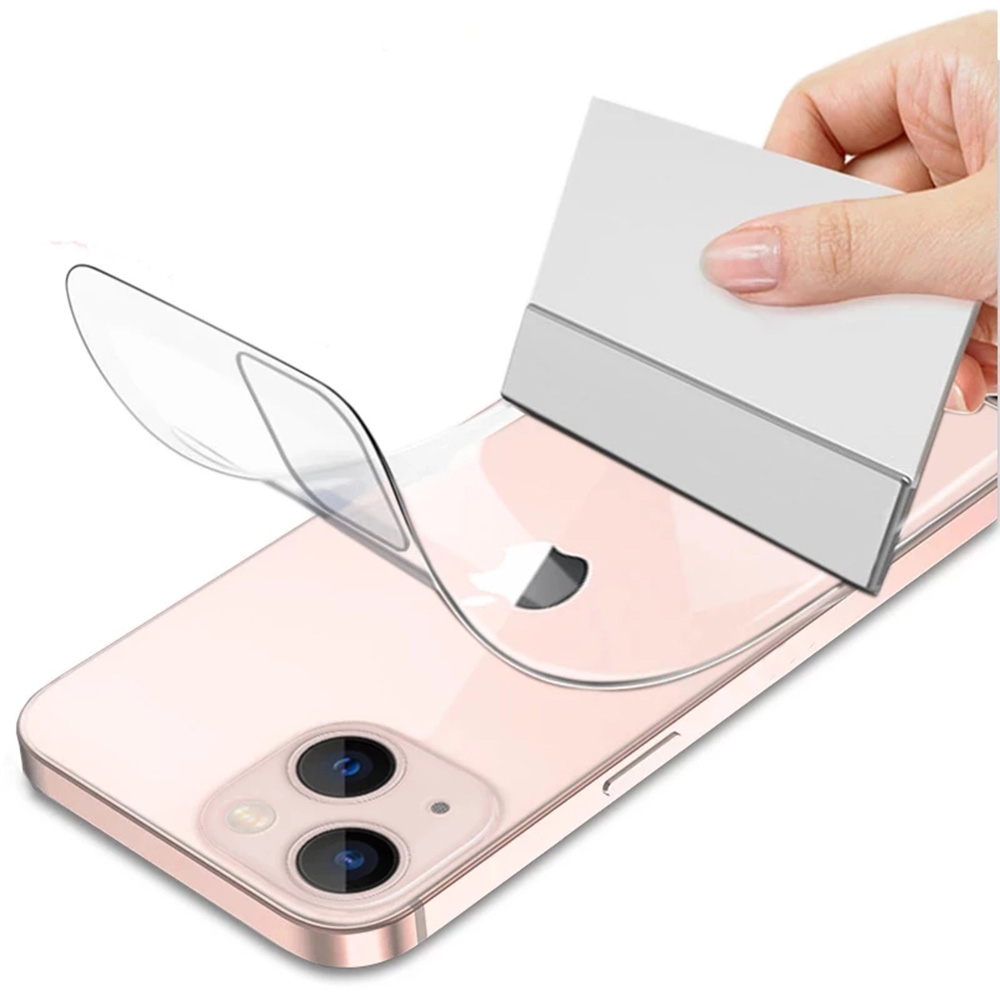 2-PACK iPhone 13 Baksida Hydrogel Skärmskydd 0,3mm