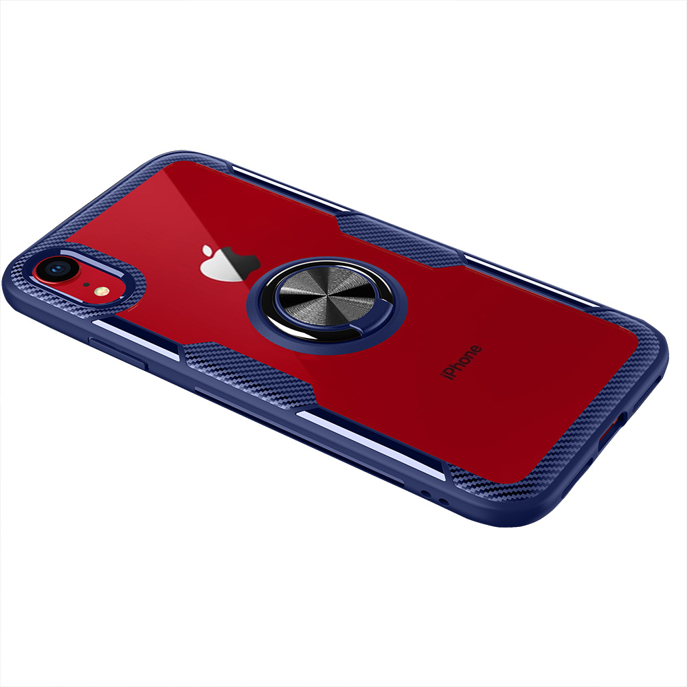 iPhone XR - Genomtänkt Skal med Ringhållare