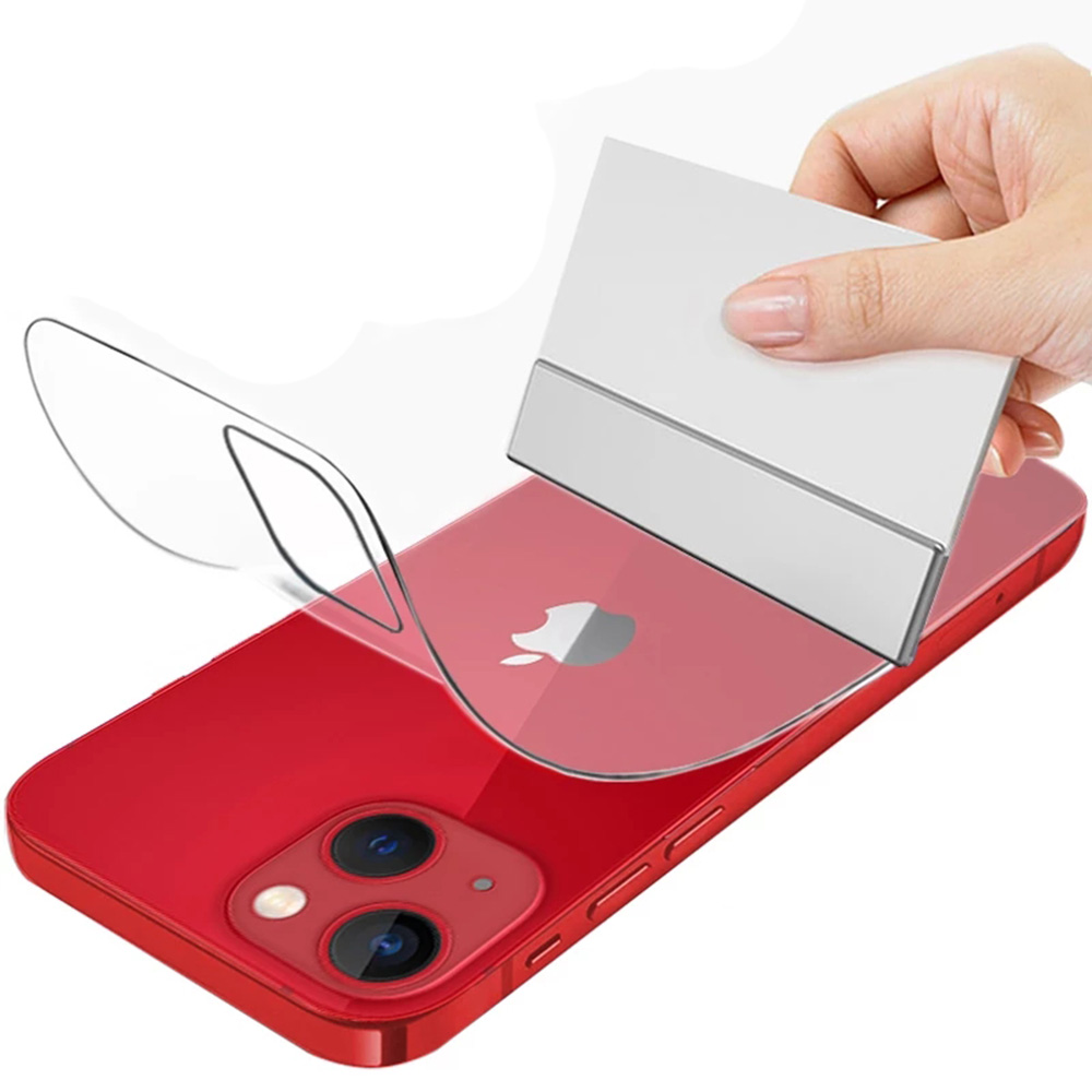 2-PACK iPhone 13 Mini Baksida Hydrogel Skärmskydd 0,3mm