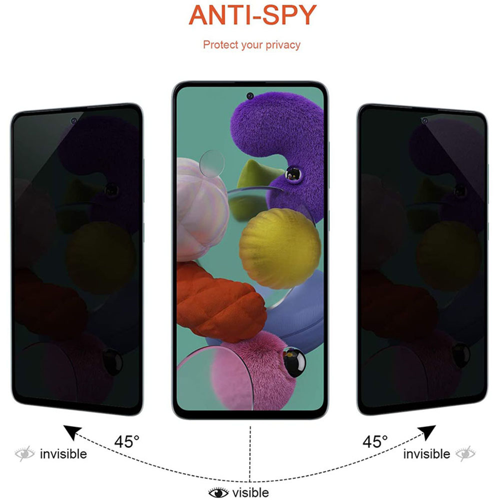A71 Anti-Spy 2-PACK Skärmskydd 9H 0,3mm