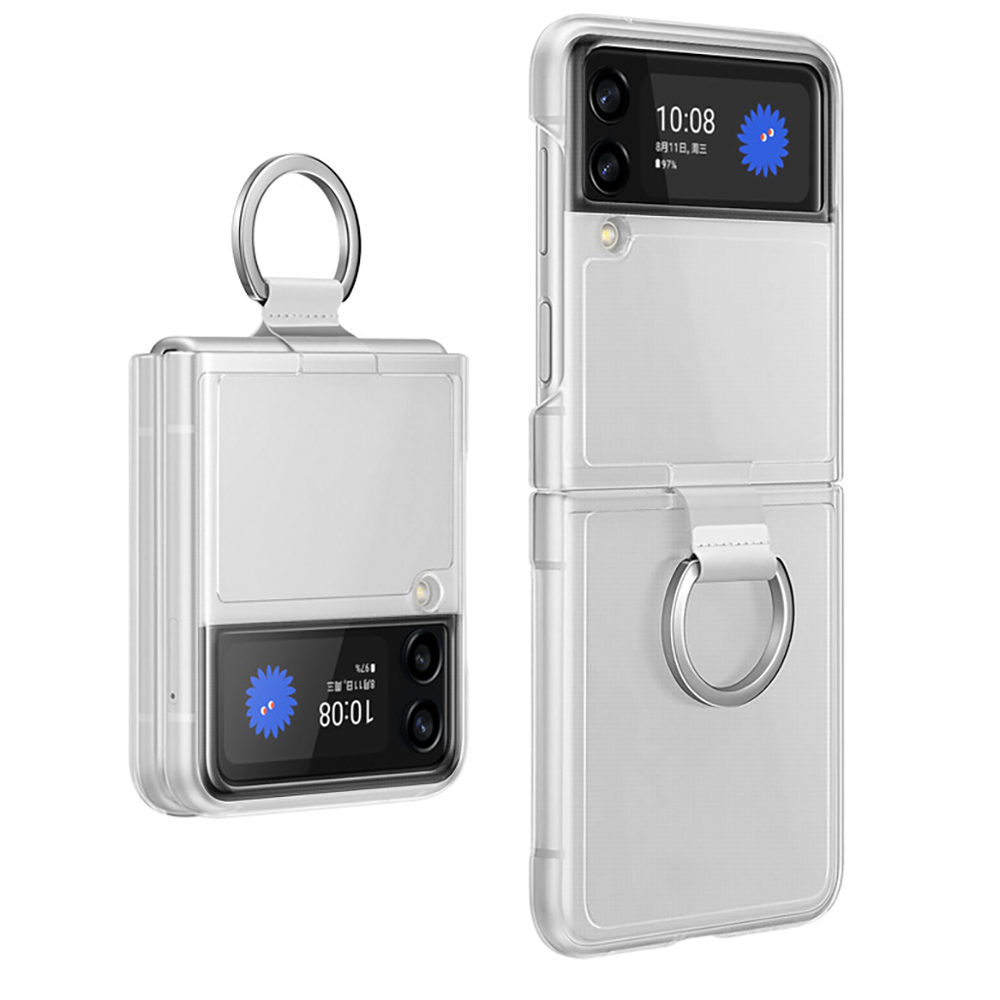Galaxy Z Flip 4 - Tunt Skyddande Skal med Ringhållare