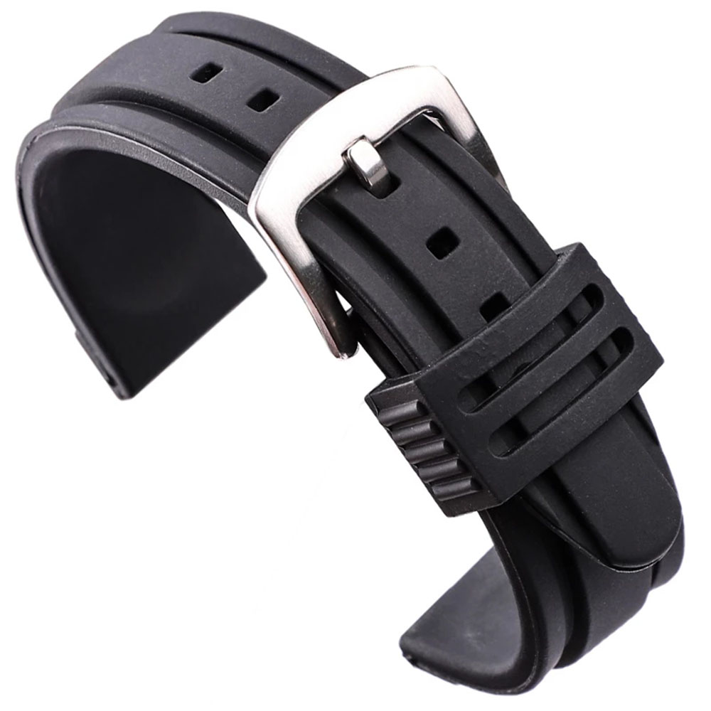 Bekväm Gummilänk (Klockarmband i Gummi)