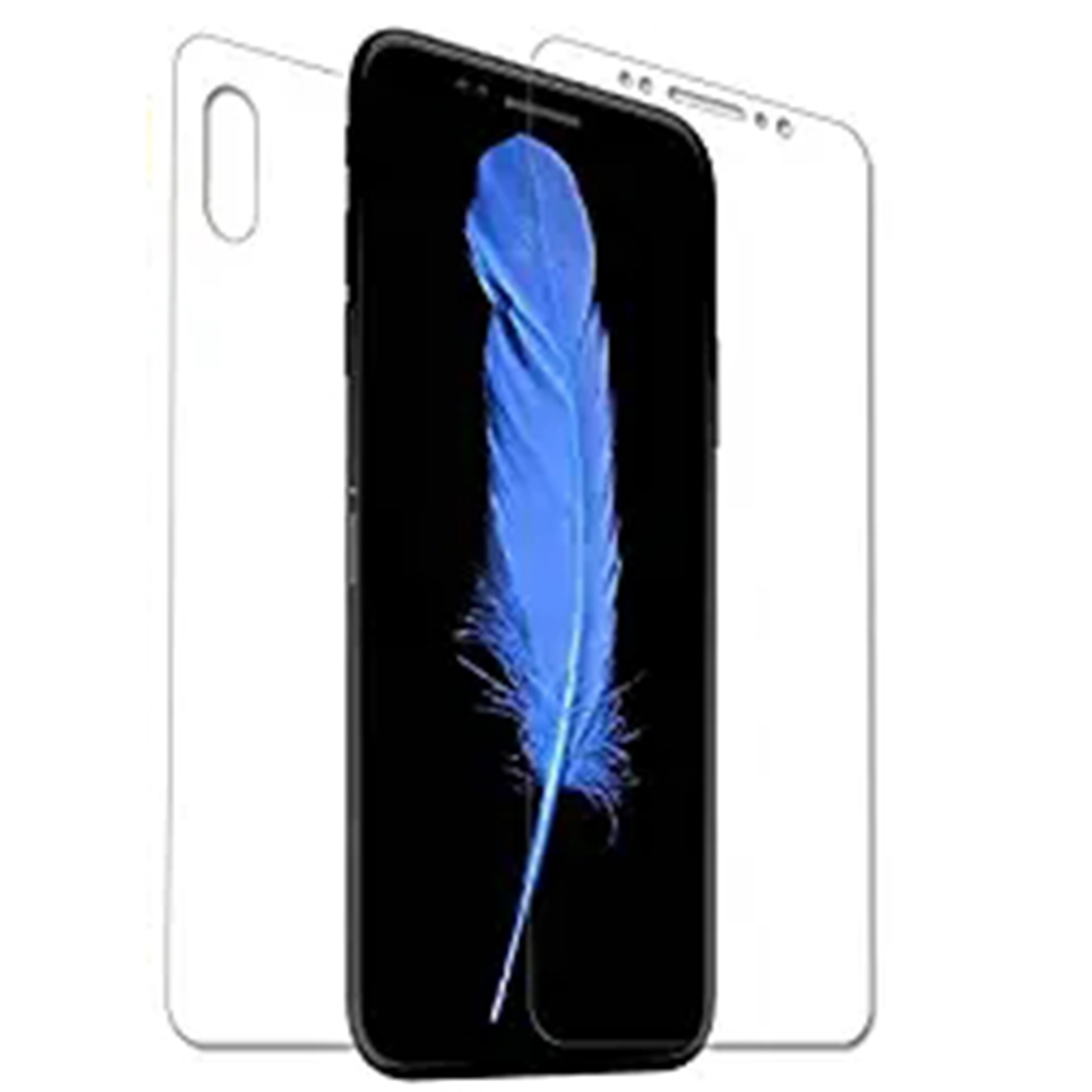 Fram- & Baksida iPhone XR 2-PACK Skärmskydd 9H Nano-Soft