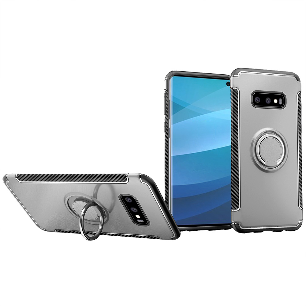Praktiskt Skal med Ringhållare - Samsung Galaxy S10E