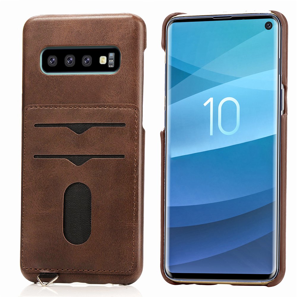 Galaxy S10+ - Stilrent Skal med Korthållare