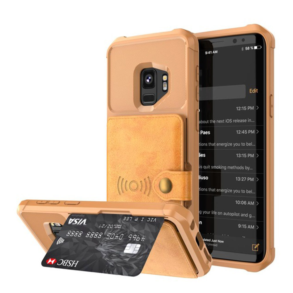 Genomtänkt Smart Skal med Kortfack - Samsung Galaxy S9