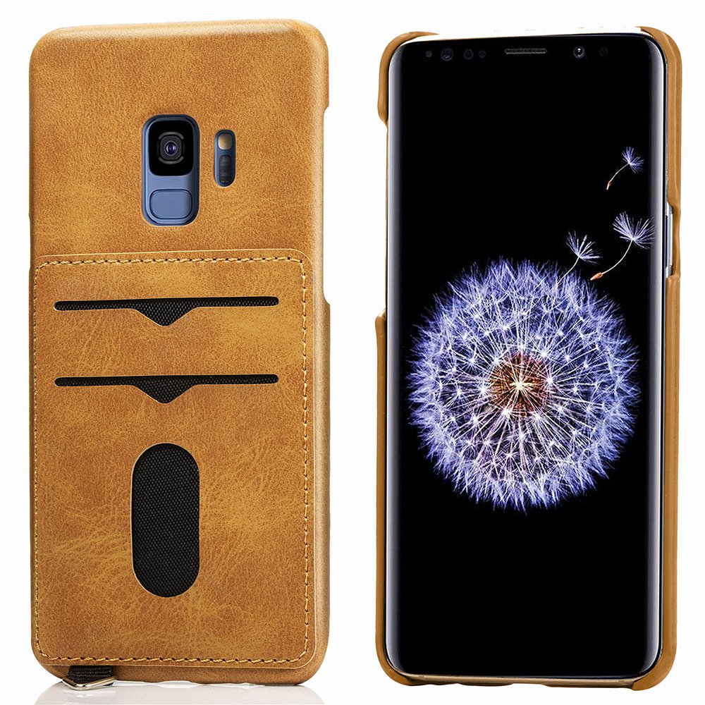Galaxy S9 - Stilrent Skal med Korthållare (LEMAN)
