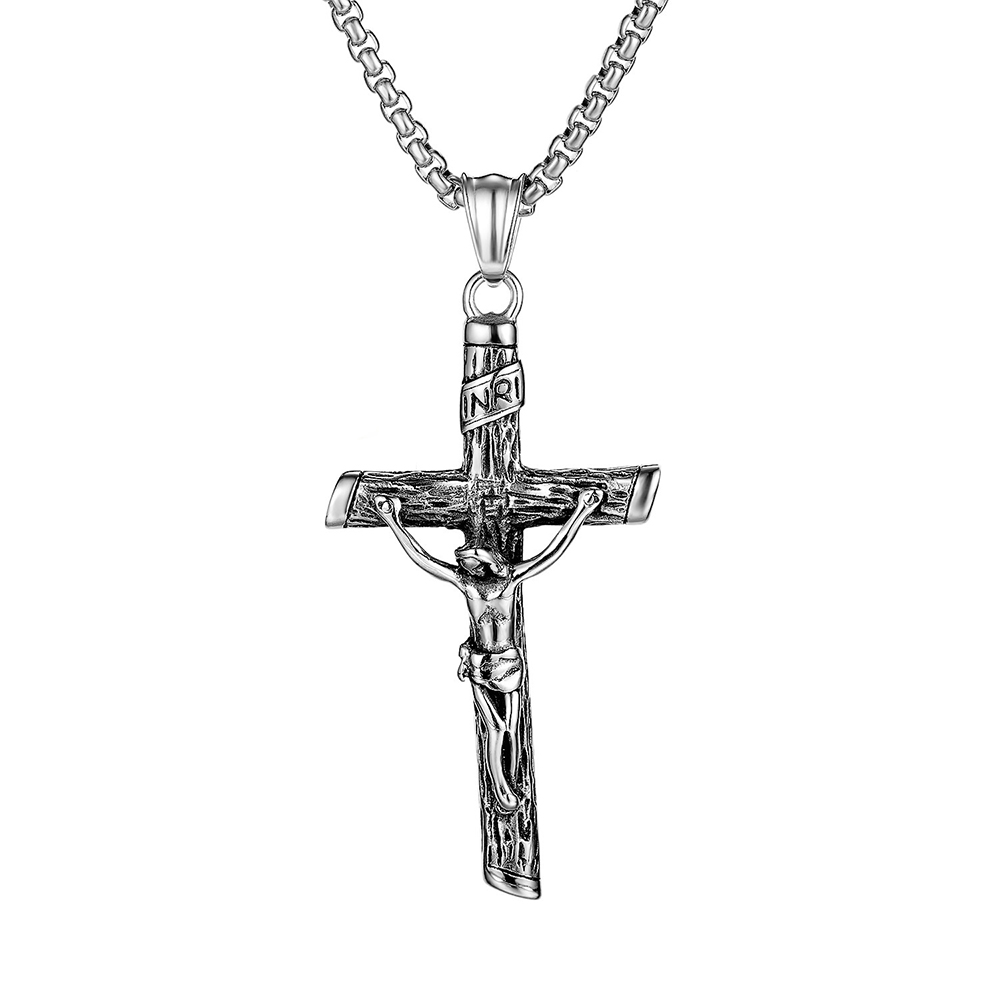 Exklusivt Halsband medJesusKors (Rostfritt Stål)