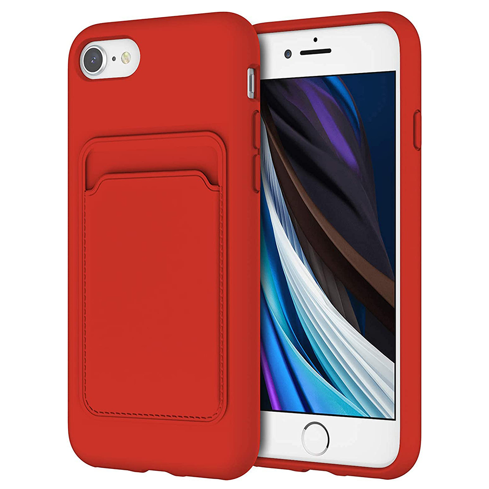 iPhone 7 - Genomtänkt Floveme Skal med Korthållare