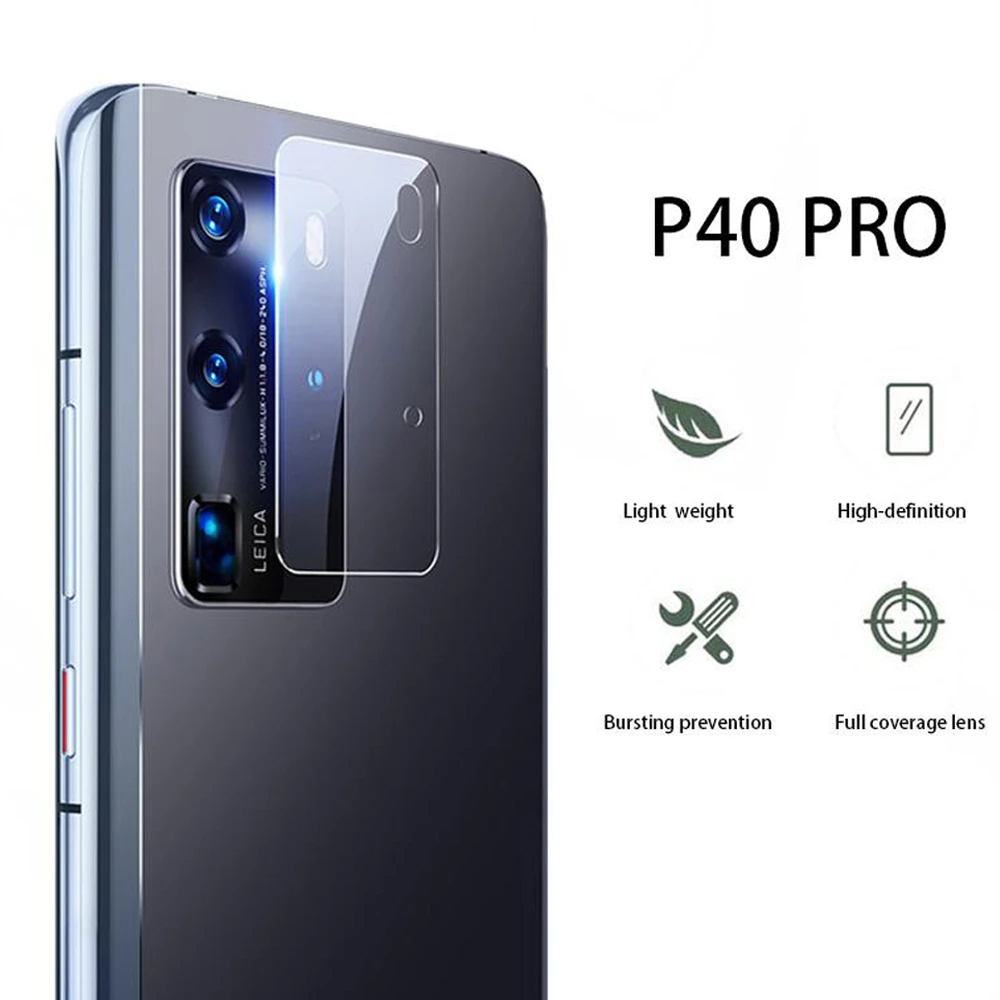 P40 Pro 2.5D Högkvalitativt HD-Clear Ultratunt Kameralinsskydd