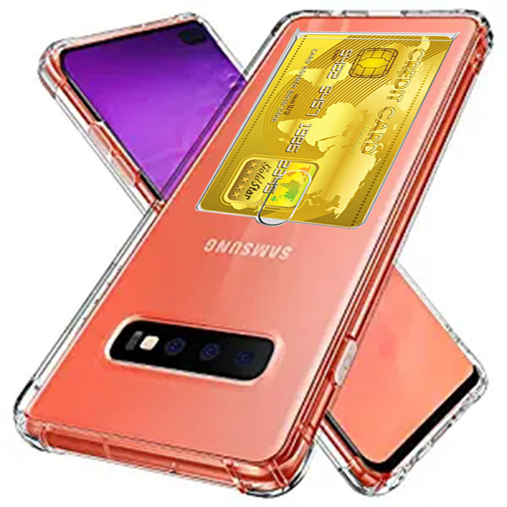 Galaxy S10 Plus - Skyddsskal med Kortfack