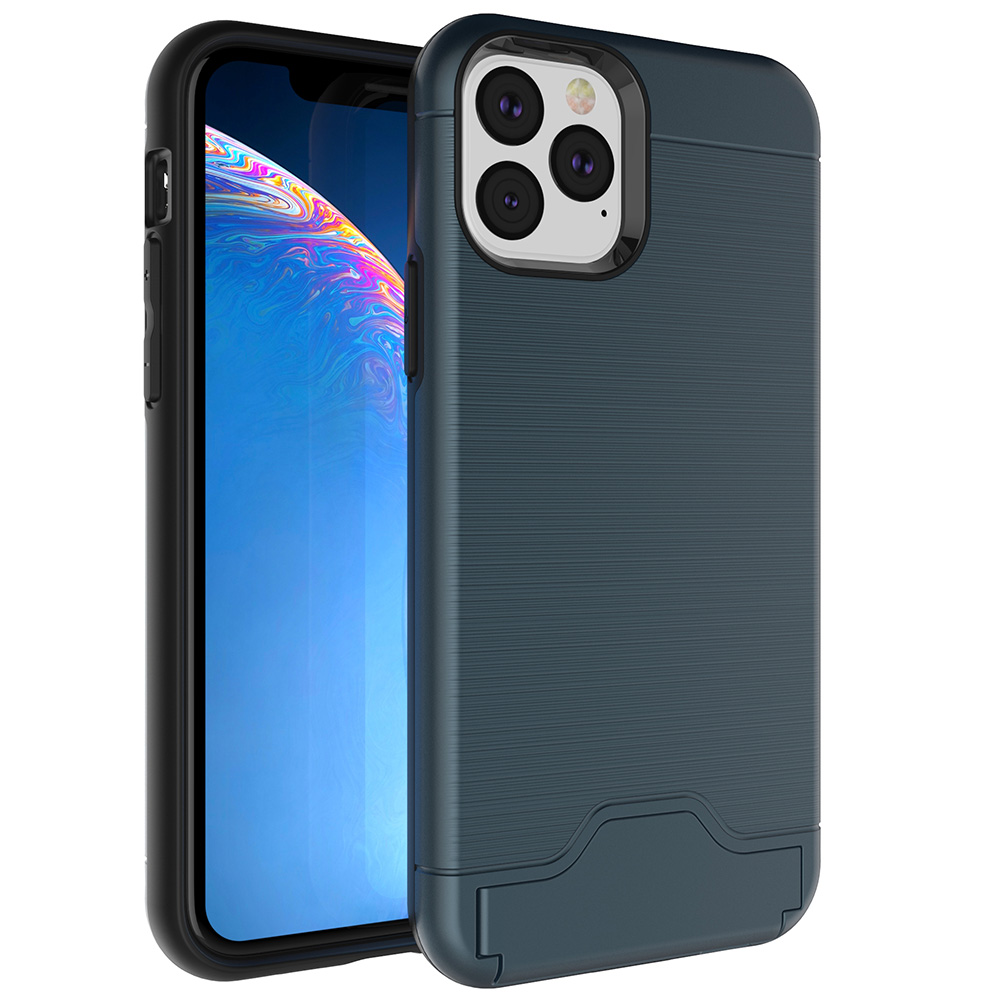 iPhone 11 Pro Max - Stötdämpande Skal med Korthållare