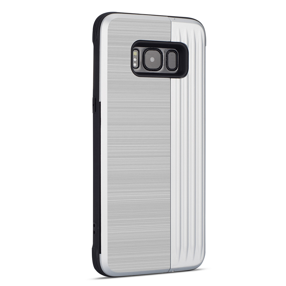 Galaxy S8 - Elegant Skal med Korthållare (LEMAN)