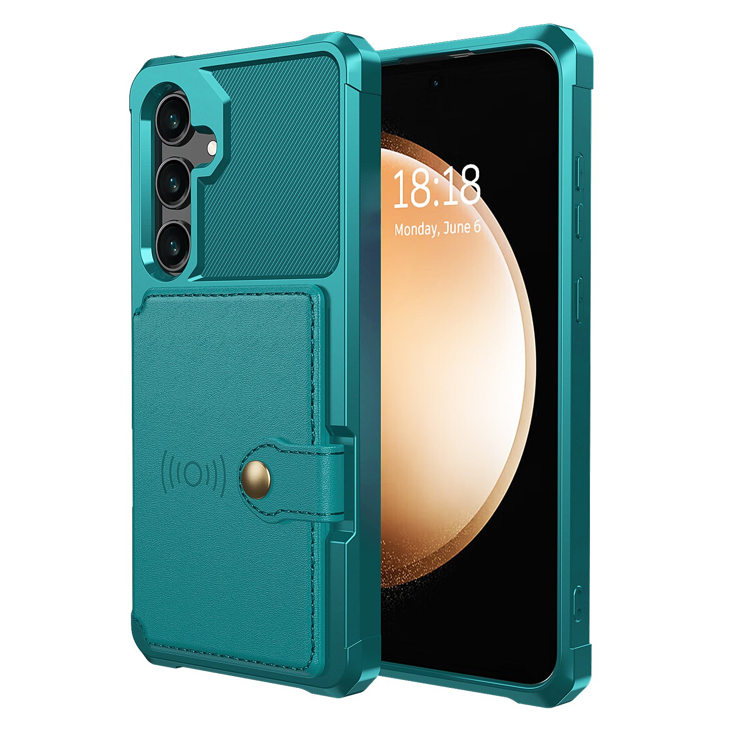 Galaxy S24 - Läcker Läderplånbok med Magnetiskt Fodral
