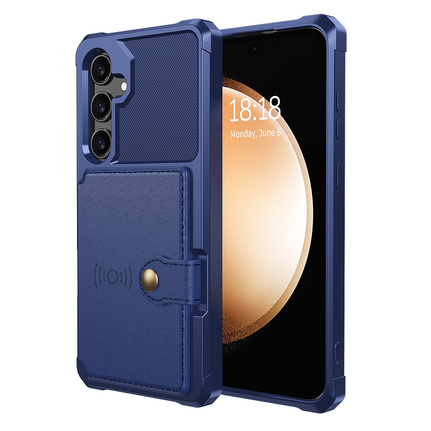 Samsung Galaxy S24 - Läcker Läderplånbok med Magnetiskt Fodral