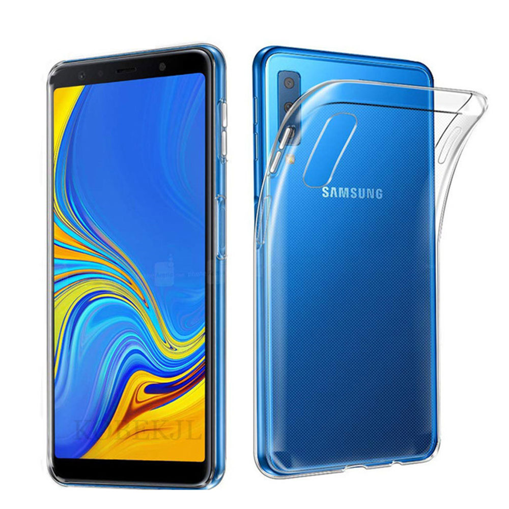 Galaxy A7 2018 - Smart Skyddsskal i Silikon från FLOVEME