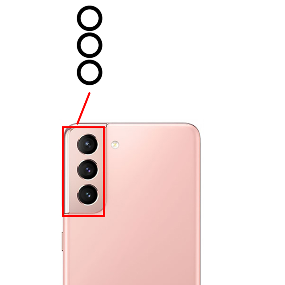 Galaxy S22 Plus Bakre Kameralins Reservdel