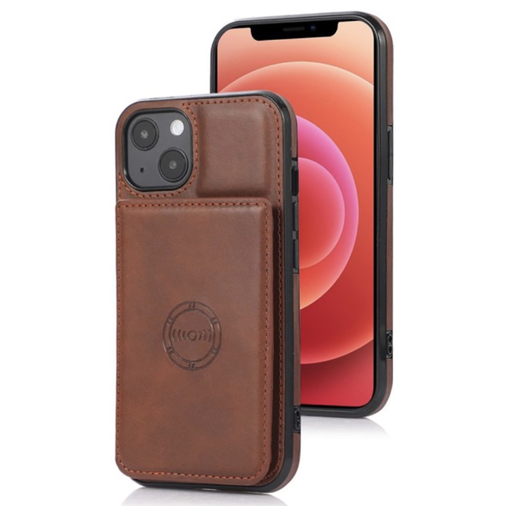 iPhone 14 - Elegant Praktiskt Floveme Skal med Korthållare