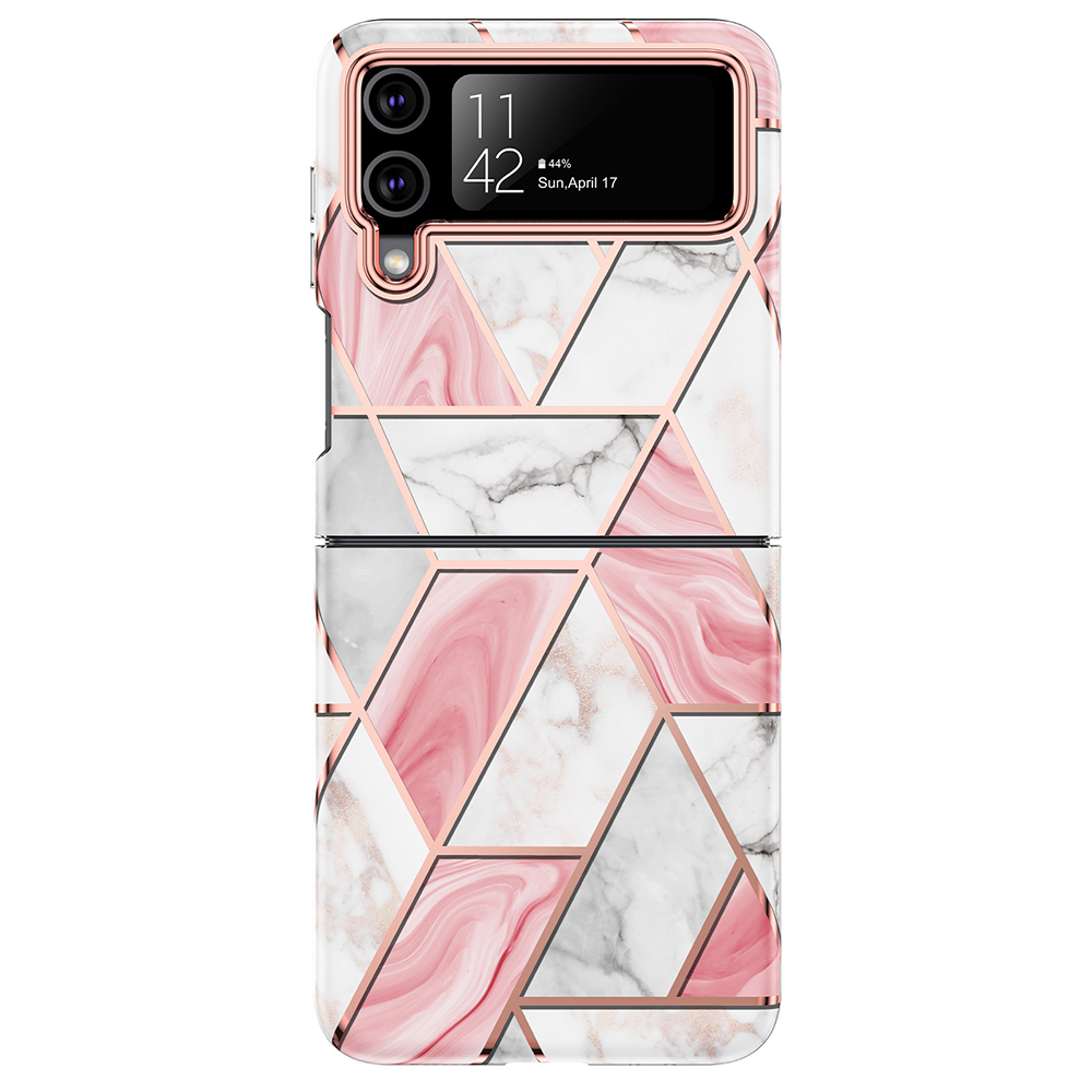 Galaxy Z Flip 3 - Smart Skyddsskal i Marmordesign