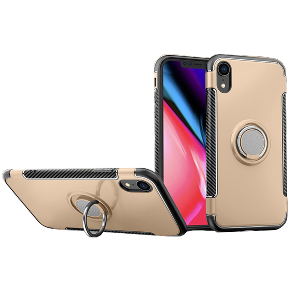 iPhone XR - Skyddsskal med Ringhållare