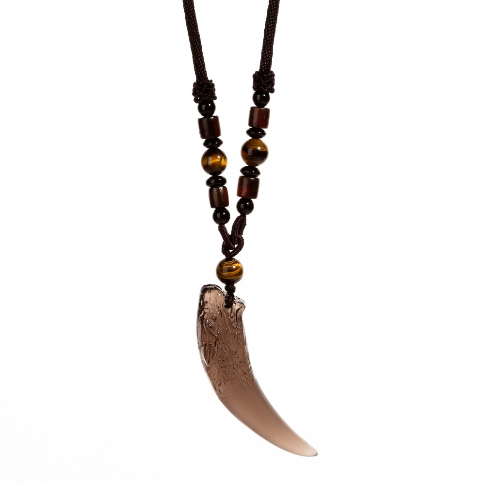 Halsband Obsidian Vargtand
