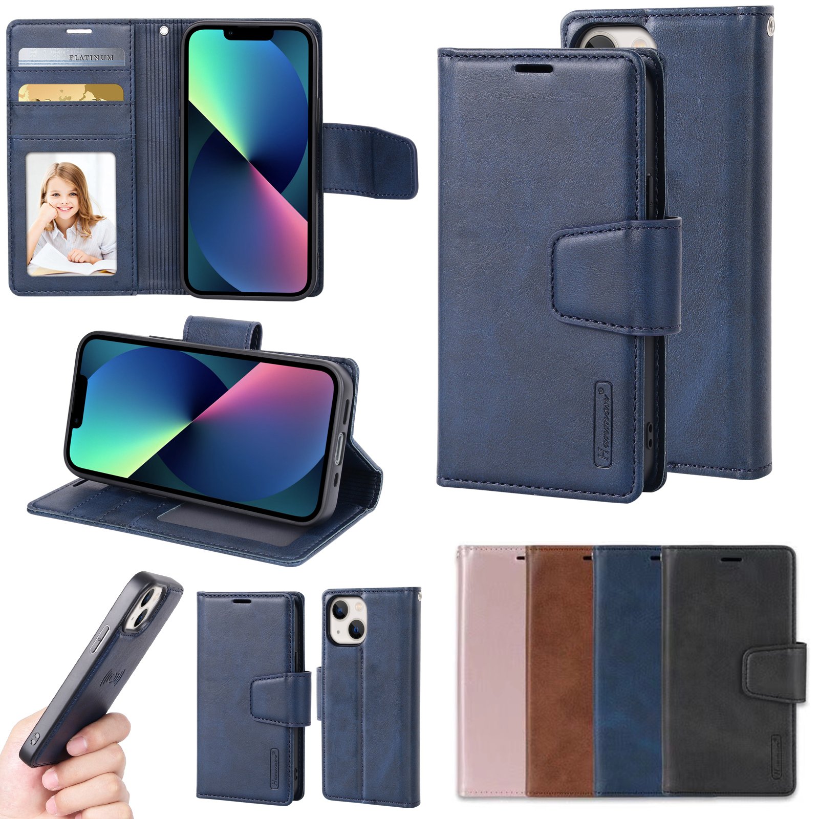 iPhone 14 Plus - Professionellt HANMAN 2-1 Plånboksfodral