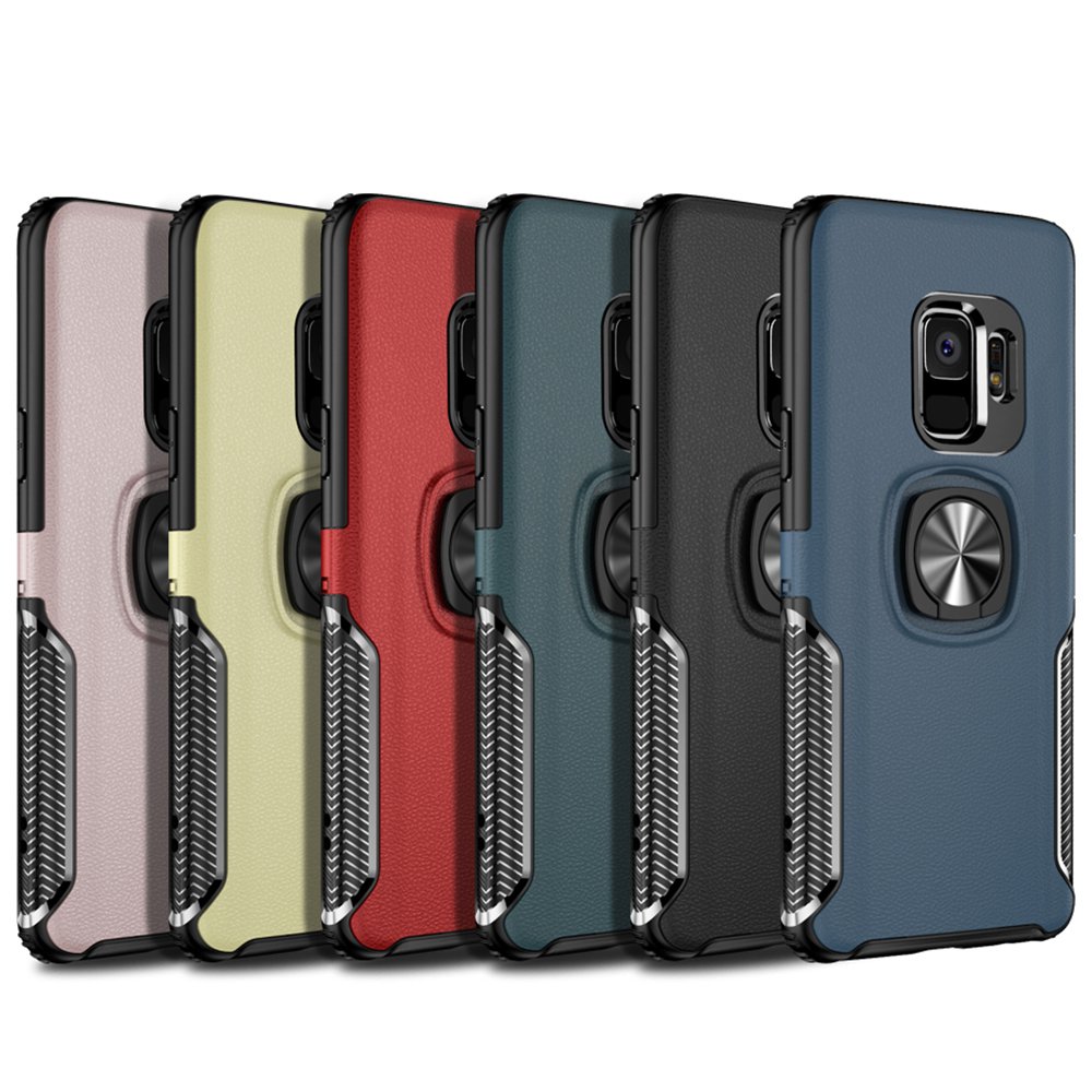 Praktiskt Skal med Ringhållare - Samsung Galaxy S9+