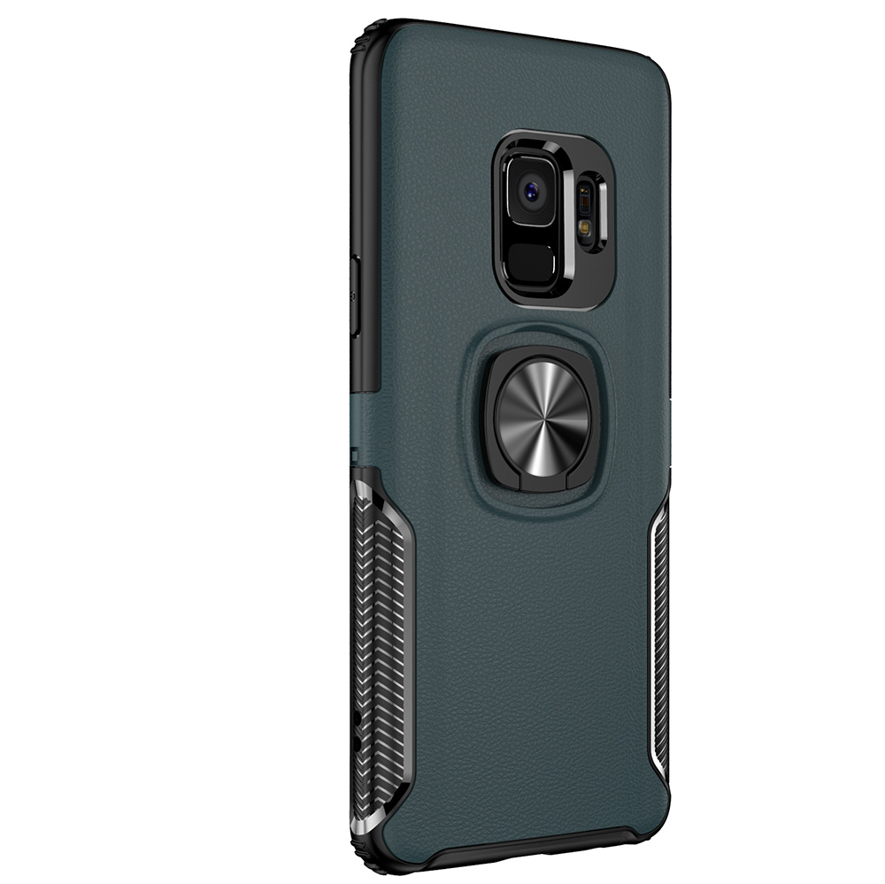 Praktiskt Skal med Ringhållare (LEMAN) - Samsung Galaxy S9