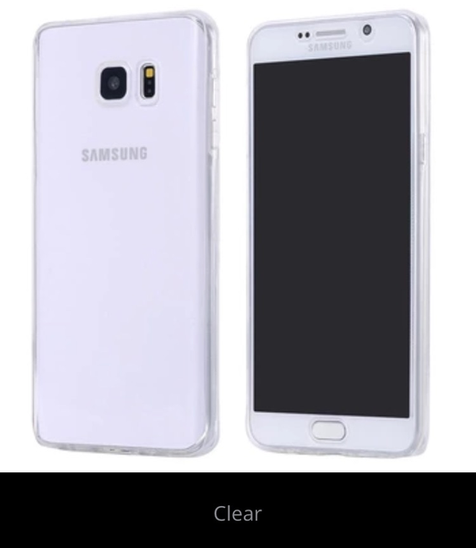 S8+ Dubbelsidigt silikonfodral med TOUCHFUNKTION