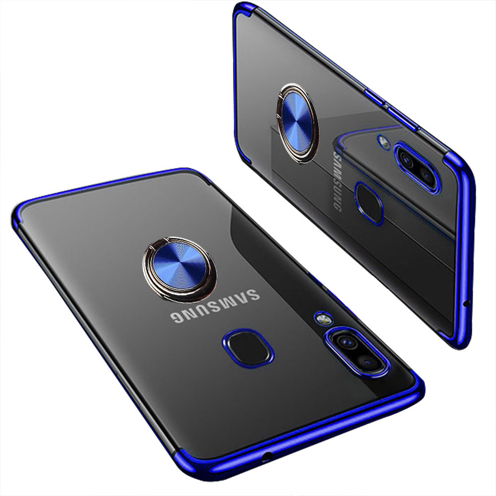 Silikonskal med Ringh�llare - Samsung Galaxy A40