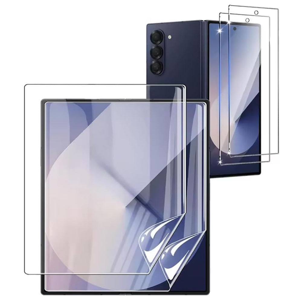 Samsung Galaxy Z Fold 7 Transparent Skärmskydd Fram & Bak 0,3mm