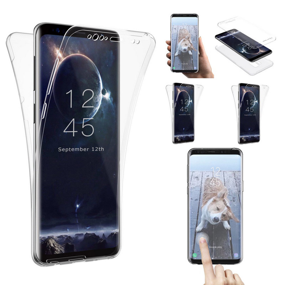 Galaxy S9 Dubbelsidigt silikonfodral med TOUCHFUNKTION