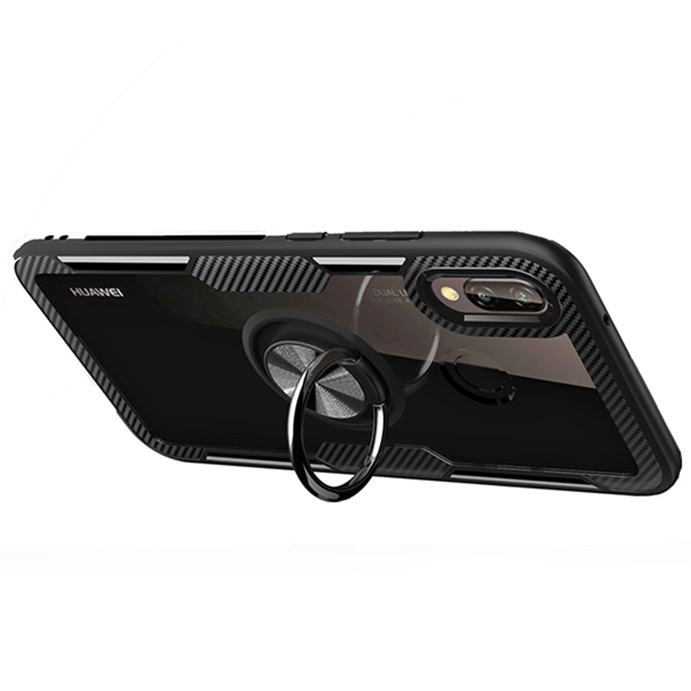 Smidigt Skal med Ringhållare - Huawei P20 Lite